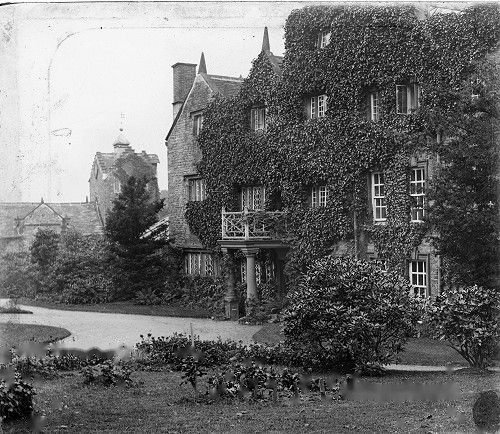 Marple Hall, Cheshire, historic photograph.